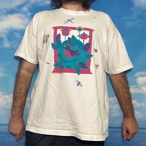 Vintage 90s nature bird grandma t shirt